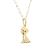 Thumbnail Image 2 of Children's Puppy Necklace 14K Yellow Gold 13&quot;