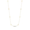 Thumbnail Image 1 of Circle Station Necklace 14K Yellow Gold 36&quot;