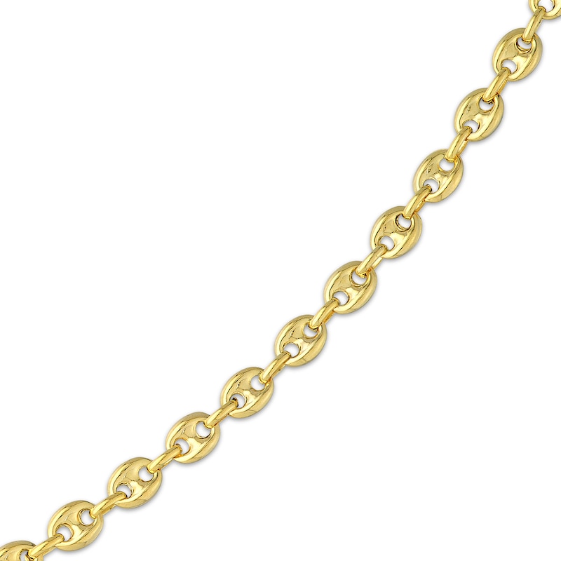 Main Image 2 of Solid Puff Mariner Chain Necklace 14K Yellow Gold 18&quot;