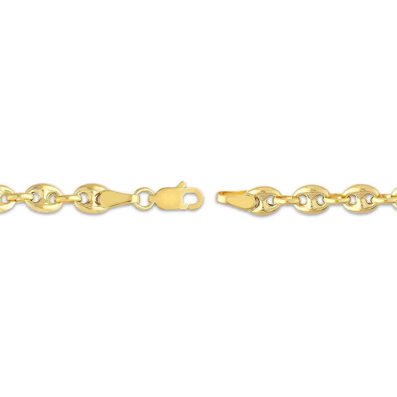 Main Image 3 of Solid Puff Mariner Chain Necklace 14K Yellow Gold 18&quot;