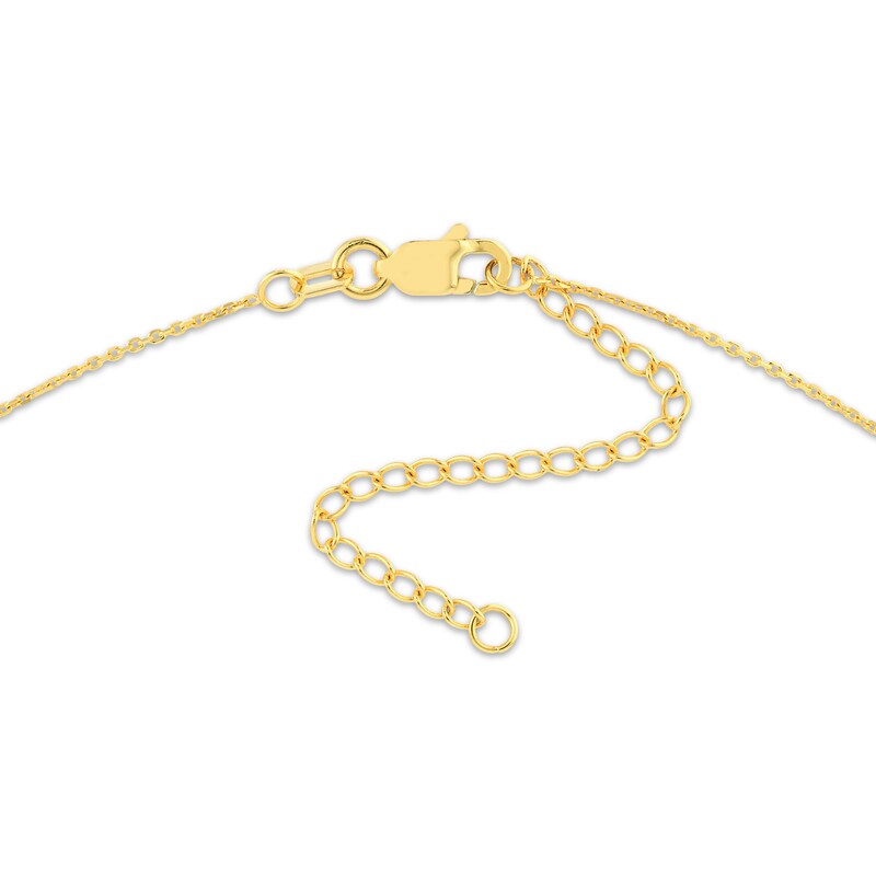 Main Image 2 of &quot;Blessed&quot; Cursive Necklace 14K Yellow Gold 16&quot;