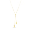 Thumbnail Image 1 of Lariat Teardrop Necklace 14K Yellow Gold 17&quot;