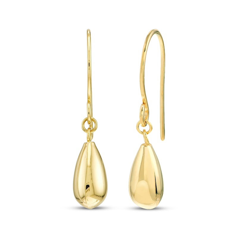 Main Image 1 of Teardrop Dangle Earrings 14K Yellow Gold