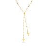 Thumbnail Image 1 of Lariat Cross Necklace 14K Yellow Gold 18&quot;