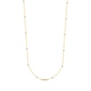 Thumbnail Image 1 of Faceted Bead Station Chain Necklace 14K Two-Tone Gold 36&quot;