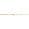 Thumbnail Image 3 of Faceted Bead Station Chain Necklace 14K Two-Tone Gold 36&quot;