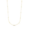 Thumbnail Image 1 of Faceted Bead Station Chain Necklace 14K Yellow Gold 36&quot;