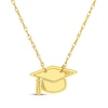 Thumbnail Image 1 of Graduation Cap Necklace 14K Yellow Gold 18&quot;