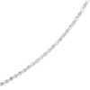 Thumbnail Image 2 of Hollow Diamond-Cut Valentino Chain Necklace 2.7mm 14K White Gold 16&quot;