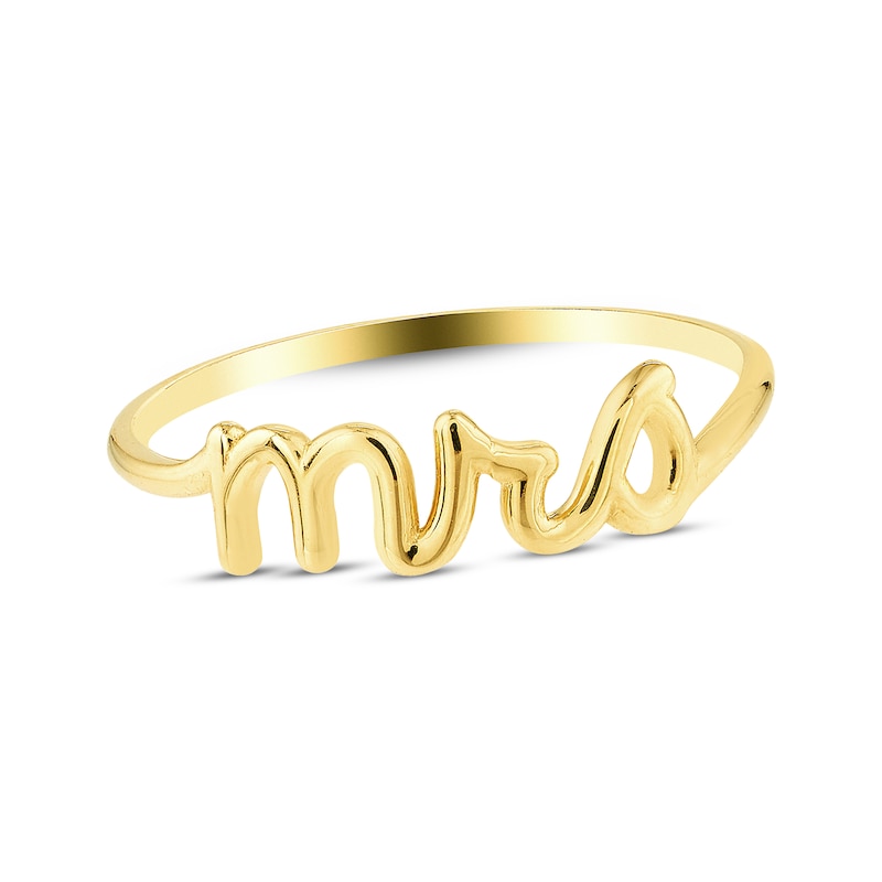 Main Image 1 of &quot;Mrs.&quot; Fashion Ring 14K Yellow Gold