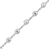 Thumbnail Image 2 of Faceted Bead Station Chain Necklace Sterling Silver 36&quot;