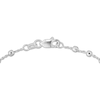 Thumbnail Image 3 of Faceted Bead Station Chain Necklace Sterling Silver 36&quot;