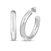 Thumbnail Image 1 of Tube Hoop Earrings Sterling Silver 30mm