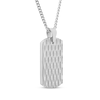 Thumbnail Image 2 of Men's Textured Dog Tag Necklace Stainless Steel 24&quot;