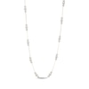 Thumbnail Image 1 of Cultured Pearl Trio Station Chain Necklace 10K Yellow Gold 18&quot;