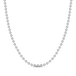 Bead Chain Necklace 4mm Stainless Steel 22&quot;