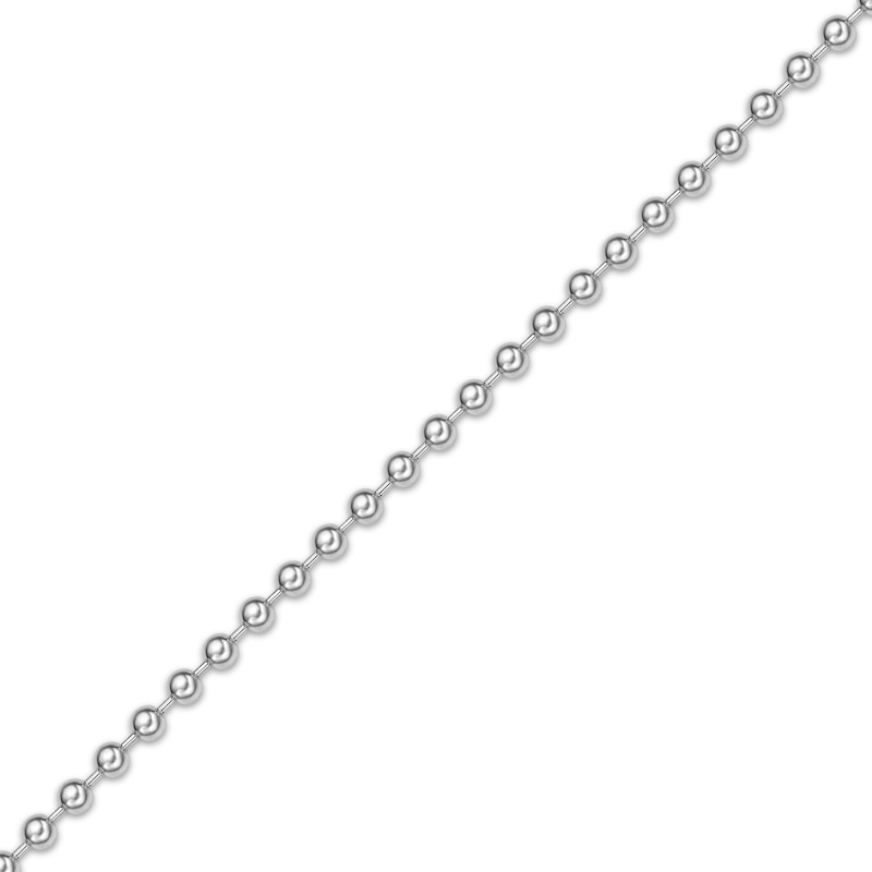 Main Image 2 of Bead Chain Necklace 4mm Stainless Steel 22&quot;