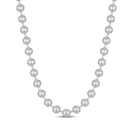 Bead Chain Necklace 8mm Solid Stainless Steel 20&quot;