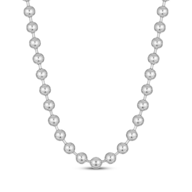 Main Image 1 of Bead Chain Necklace 8mm Stainless Steel 20&quot;