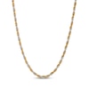 Thumbnail Image 1 of Solid Rope Chain Necklace 3mm Yellow & White Ion-Plated Stainless Steel 20&quot;