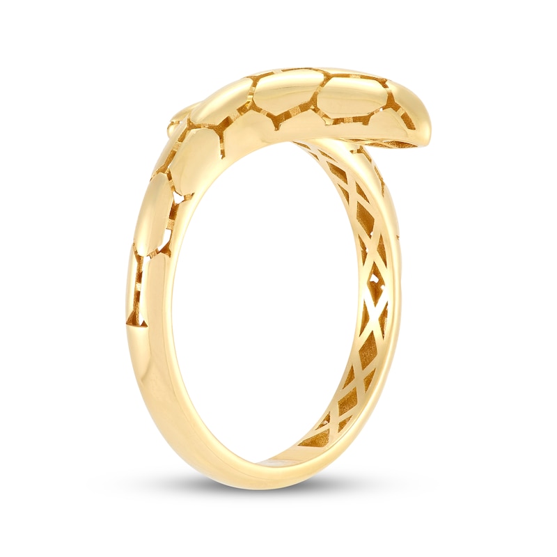 Main Image 2 of Openwork Snake Deconstructed Ring 14K Yellow Gold