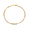 Thumbnail Image 1 of Solid Diamond-Cut Valentino Chain Bracelet 3.3mm 14K Tri-Tone Gold 7.5&quot;