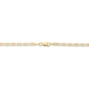 Thumbnail Image 3 of Solid Diamond-Cut Valentino Chain Bracelet 3.3mm 14K Tri-Tone Gold 7.5&quot;