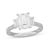 Thumbnail Image 1 of Neil Lane Artistry Emerald-Cut Lab-Grown Diamond Three-Stone Engagement Ring 3 ct tw 14K White Gold