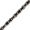 Thumbnail Image 3 of Men's Diamond Accent Cross Bracelet Black & Rose Ion-Plated Stainless Steel 8.5&quot;