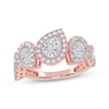 Thumbnail Image 1 of Lab-Grown Diamonds by KAY Pear-Shaped Tilted Ring 2 ct tw 14K Rose Gold