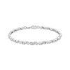 Thumbnail Image 3 of Diamond Twist-Link Bracelet & Hoop Earrings Set 1/5 ct tw Sterling Silver