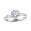 Thumbnail Image 1 of Round-Cut Diamond Halo Engagement Ring 3/4 ct tw 10K White Gold