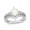 Thumbnail Image 1 of Neil Lane Cultured Akoya Pearl & Diamond Engagement Ring 1/2 ct tw 14K White Gold