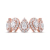 Thumbnail Image 3 of Pear-Shaped Diamond Anniversary Band 1-1/2 ct tw 14K Rose Gold