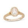 Thumbnail Image 1 of Neil Lane Artistry Oval-Cut Lab-Grown Diamond Bezel-Set Engagement Ring 1 ct tw 14K Yellow Gold