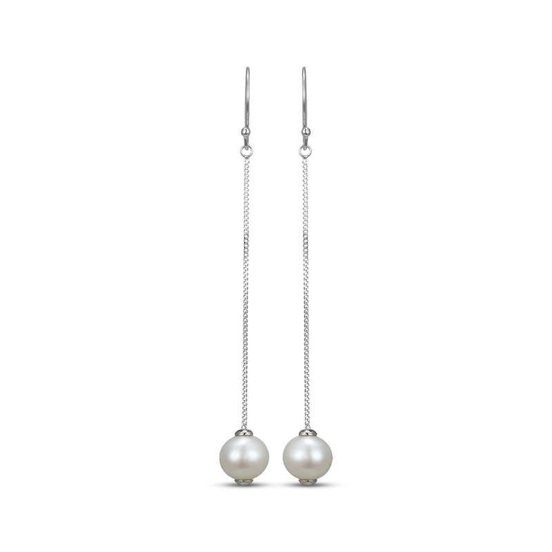 Main Image 2 of Cultured Pearl Dangle Earrings Sterling Silver