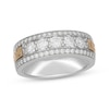 Thumbnail Image 1 of Men's Neil Lane Artistry Lab-Grown Diamond Wedding Band 1-1/2 ct tw 14K Two-Tone Gold