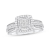 Thumbnail Image 1 of Princess-Cut Quad Diamond Engagement Ring 1/2 ct tw 10K White Gold