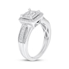 Thumbnail Image 2 of Princess-Cut Quad Diamond Engagement Ring 1/2 ct tw 10K White Gold