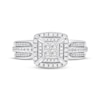 Thumbnail Image 3 of Princess-Cut Quad Diamond Engagement Ring 1/2 ct tw 10K White Gold