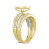 Thumbnail Image 1 of Multi-Diamond Cushion-Shaped Bridal Set 1/8 ct tw 10K Yellow Gold