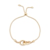 Thumbnail Image 2 of Interlocking Oval Link Bolo Bracelet 10K Yellow Gold