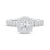 Thumbnail Image 3 of Round-Cut Diamond Halo Engagement Ring 2 ct tw 14K White Gold