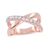 Thumbnail Image 1 of Diamond Crisscross Orbit Ring 1/2 ct tw 14K Rose Gold