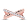 Thumbnail Image 3 of Diamond Crisscross Orbit Ring 1/2 ct tw 14K Rose Gold