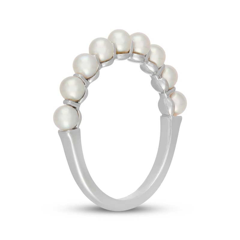 Main Image 2 of Neil Lane Cultured Akoya Pearl Anniversary Ring 14K White Gold