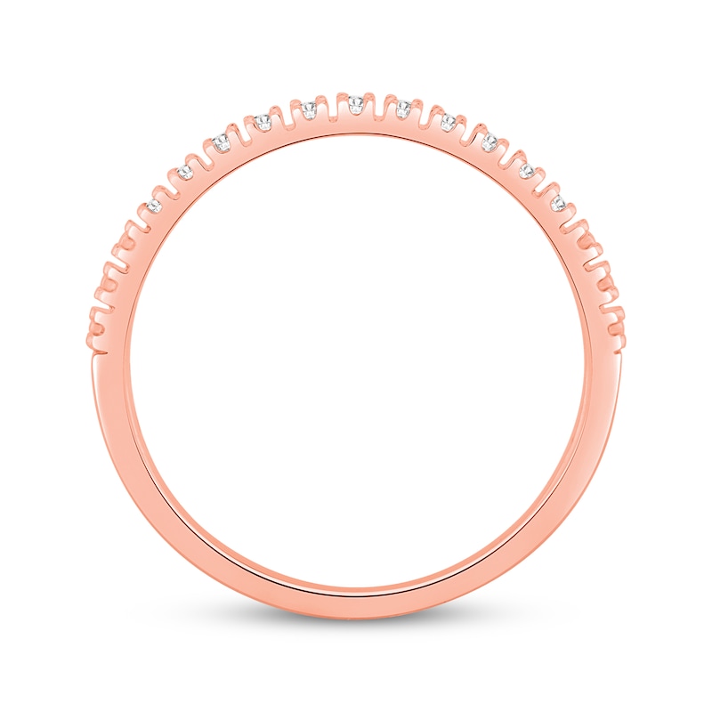 Main Image 3 of Diamond Wedding Band 1/20 ct tw 10K Rose Gold