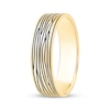 Thumbnail Image 2 of Men's Etched-Pattern Wedding Band 10K Yellow Gold 6mm