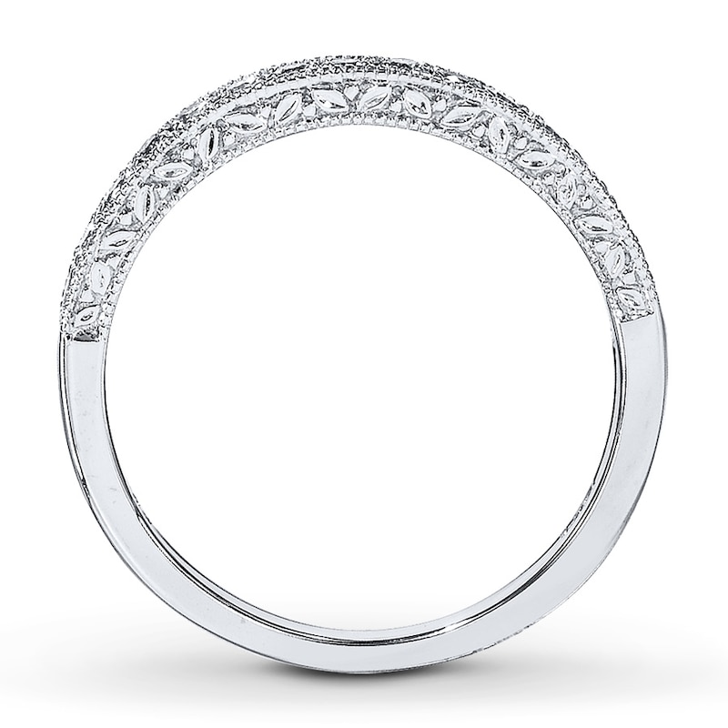 Diamond Anniversary Ring 1/5 ct tw Round-cut 14K White Gold