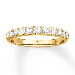 Adore Diamond Anniversary Band 1/2 ct tw Round-cut 14K Yellow Gold